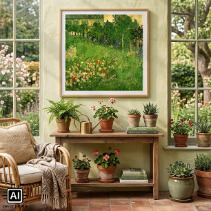 Pôster Jardim de Daubigny por Vincent van Gogh, Le Jardin