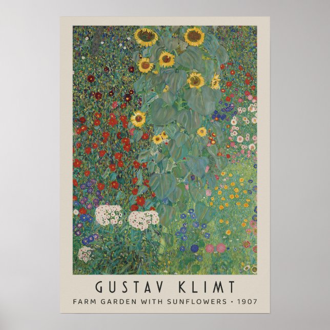 Poster Jardim de Fazenda com Girassóis (Frente)