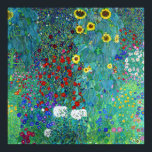 Poster Jardim de fazenda com girassóis, Gustav Klimt<br><div class="desc">Gustav Klimt (14 de julho de 1862 - 6 de fevereiro de 1918) foi um pintor simbólico austríaco e um dos membros mais proeminentes do movimento Secessão de Viena. Klimt é notado por suas pinturas, murais, esboços, e outros objetos de arte. Além de suas obras figurativas, que incluem alegorias e...</div>