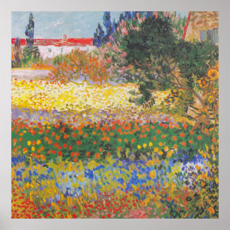 Poster Jardim de Flor 1888 por Vincent Van Gogh Fine Art