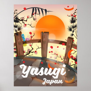 Poster Jardim de Flor do Japão Yasugi