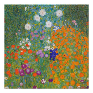 Pôster Jardim de Flores por Gustav Klimt