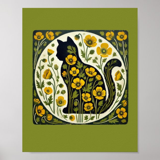 Poster Jardim de Gato Negro (Frente)