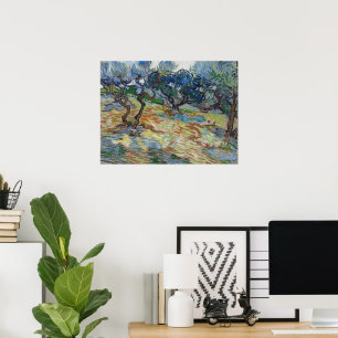 Poster Jardim de Getsêmani, Monte das Oliveiras por van G