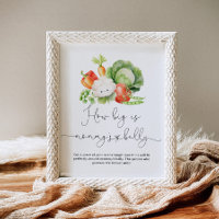 Jardim de legumes de tamanho é jogo de barriga de 