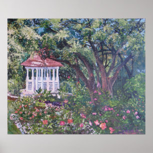Pôster Jardim de rosas do Mabel Davis do parque de Zilker