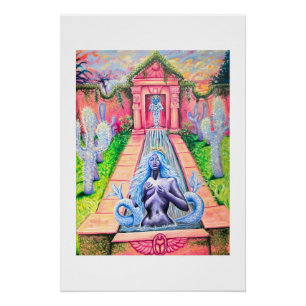 Pôster Jardim de sereia por Nefertara art poster