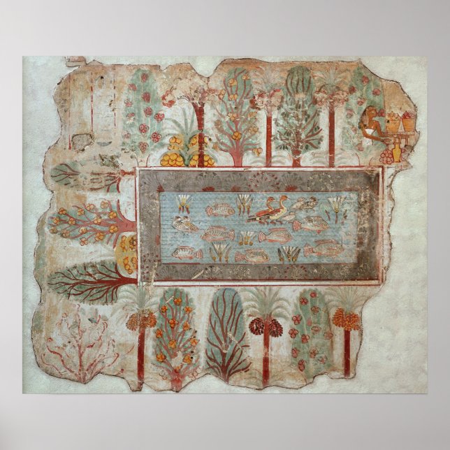 Pôster Jardim de uma propriedade privada com ornamentação (Frente)