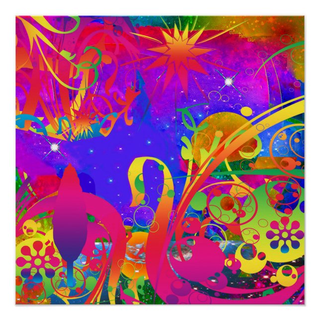 Pôster Jardim de Verão Mágico (Frente)