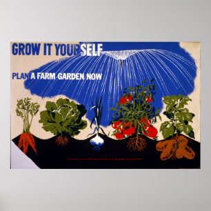 Poster Jardim de vitória da segunda guerra mundial do