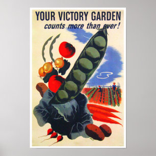 Pôster Jardim de vitória de WWII