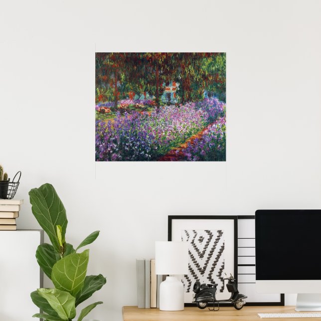 Poster Jardim do Artista em Giverny por Claude Monet (Escritório em casa)