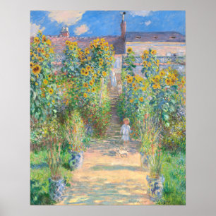 Poster Jardim do Artista em Vétheuil, Claude Monet Fine A