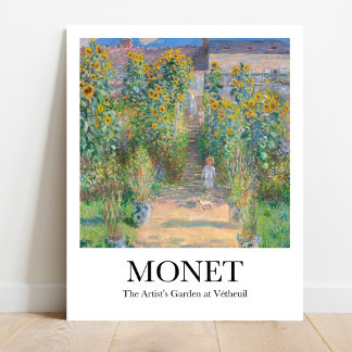Poster Jardim do Artista em Vétheuil por Claude Monet
