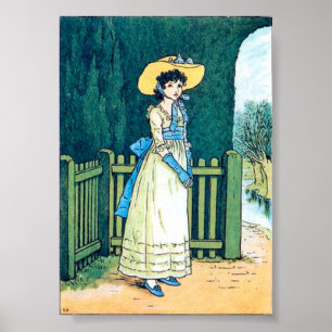 Poster Jardim do cravo-de-defunto, Kate Greenaway