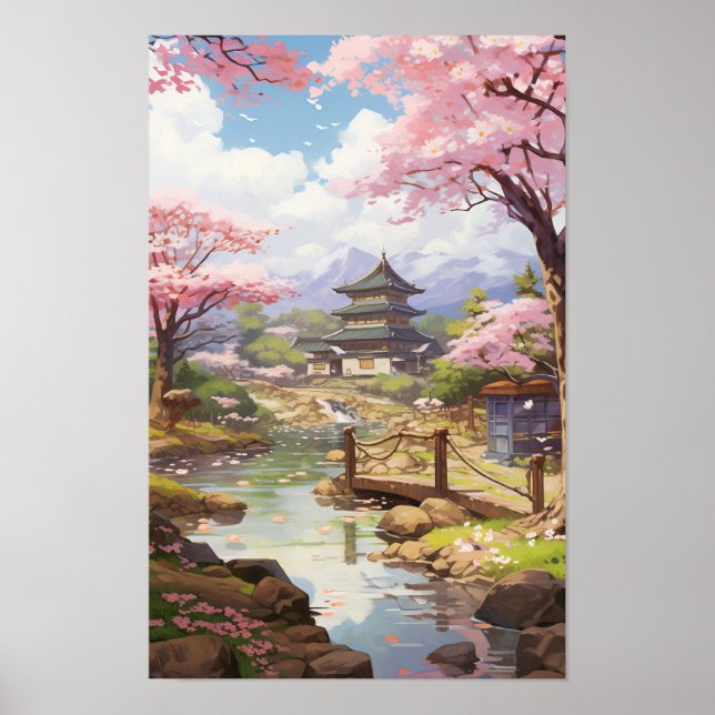 Poster Jardim do Flor de Cereja - Studio Ghibli S (Frente)