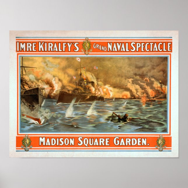 Poster Jardim do Grande Espetáculo Naval Madison Square (Frente)