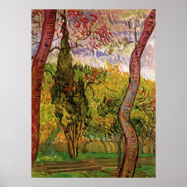 Poster Jardim do Hospital Santo-Paul de Vincent van Gogh