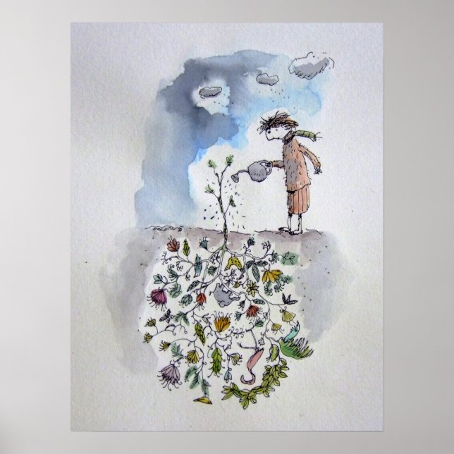 Poster Jardim do introvertido (Frente)