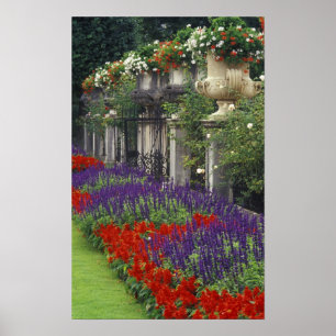 Poster Jardim do Palácio de Mirabell, Salzburgo, Áustri