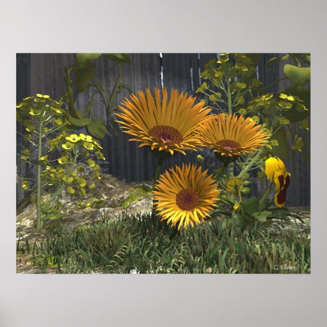 Pôster Jardim do Prazer da mamãe (Frente)