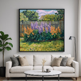 Poster Jardim do Quintal - Estilo Impressionístico Arte F