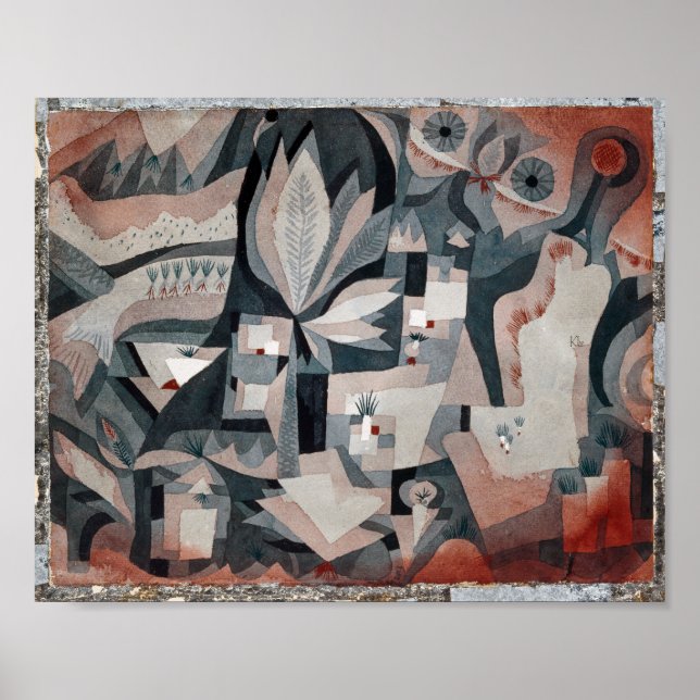 Poster Jardim do Resfriador Seco | Paul Klee | (Frente)