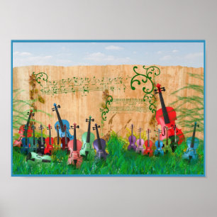 Poster Jardim do violino