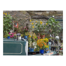 Pôster Jardim e barco estreito