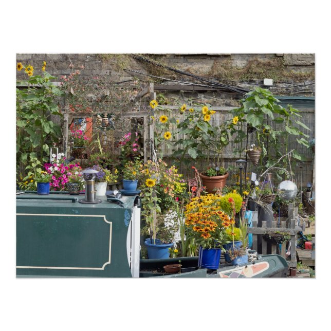 Pôster Jardim e barco estreito (Frente)