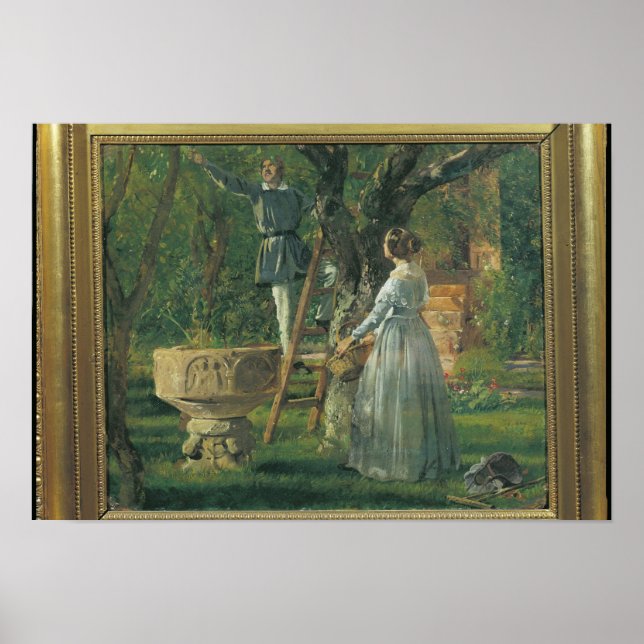 Pôster Jardim em Ringsted com Batismal Antigo (Frente)