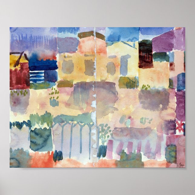 Poster Jardim em Ruas. Germain: Paul Klee 1914 (Frente)