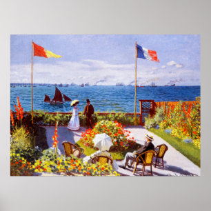 Poster Jardim em Sainte-Adresse por Claude Monet