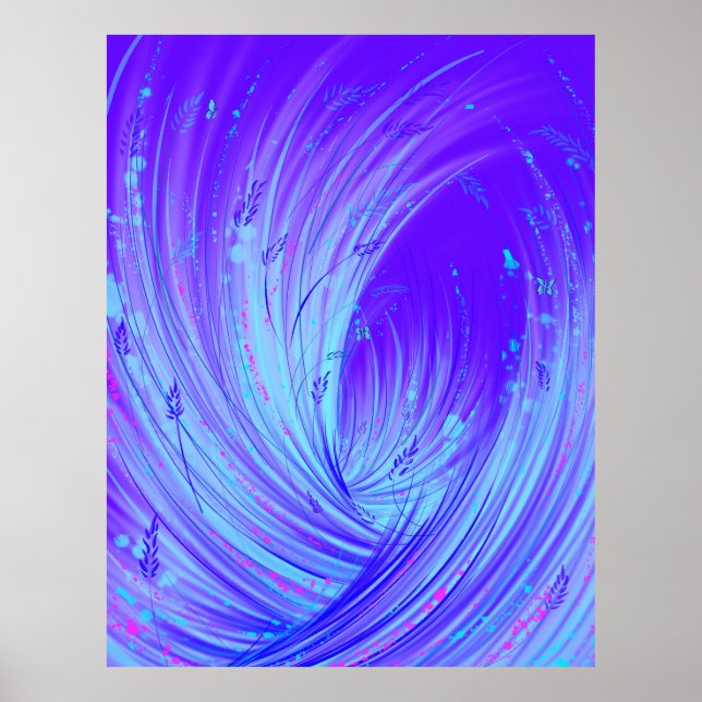 Poster Jardim Encantado - Fluxo de Lua (Frente)