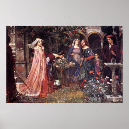 Poster Jardim Encantado por John William Waterhouse