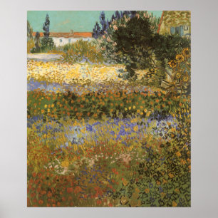 Pôster Jardim Flor de Vincent van Gogh