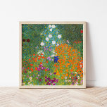 Pôster Jardim Flor | Gustav Klimt<br><div class="desc">Impressão de poster de arte do Jardim Flor (1905-1907) pelo artista austríaco Gustav Klimt. O trabalho original é óleo na canvas com uma paisagem abstrato brilhante de flores coloridas. Clique em Personalizar para alterar o tamanho do poster ou personalizar o design.</div>