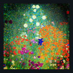 Poster Jardim Flor Gustav Klimt<br><div class="desc">Poster com a pintura a óleo do Jardim Flor de Gustav Klimt (1906). Um belo jardim de flores roxas,  vermelhas,  brancas,  azuis e laranja. Um presente de excelente para fãs de Arte Nouveau e de Arte Austríaca.</div>