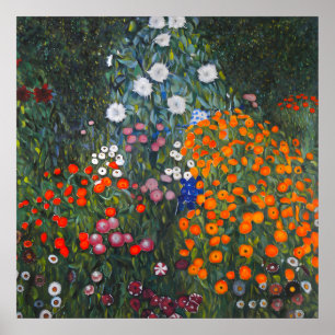 Poster Jardim Flor por Gustav Klimt
