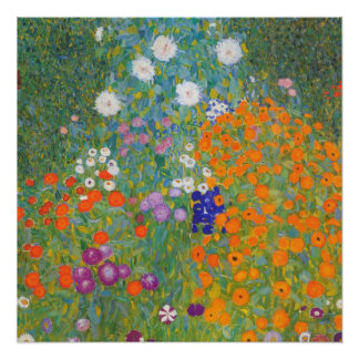 Pôster Jardim Flor por Gustav Klimt