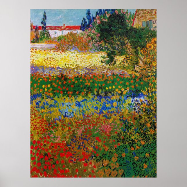 Poster Jardim Flor, Van Gogh (Frente)