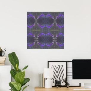 Poster Jardim Floral Roxo
