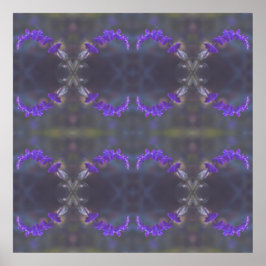 Poster Jardim Floral Roxo