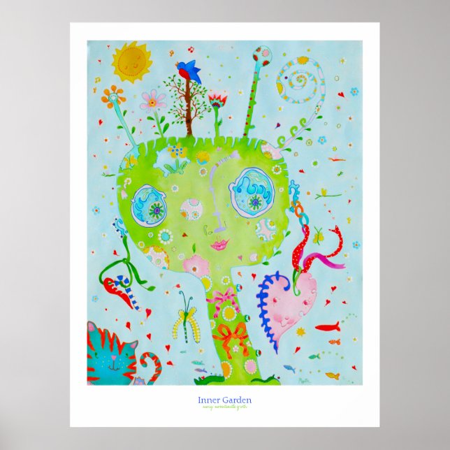 Poster Jardim Interior II (Frente)