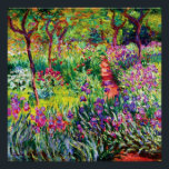 Pôster Jardim Íris em Giverny por Claude Monet<br><div class="desc">Visite minha loja para obter um design mais interessante e mais opções de cores => zazzle.com/iwheels*</div>