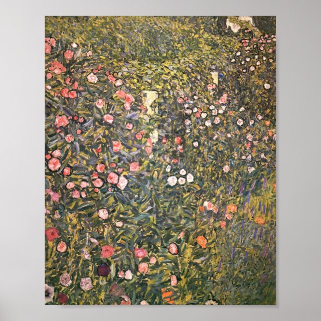 Poster Jardim Italiano Por Gustav Klimt (Frente)