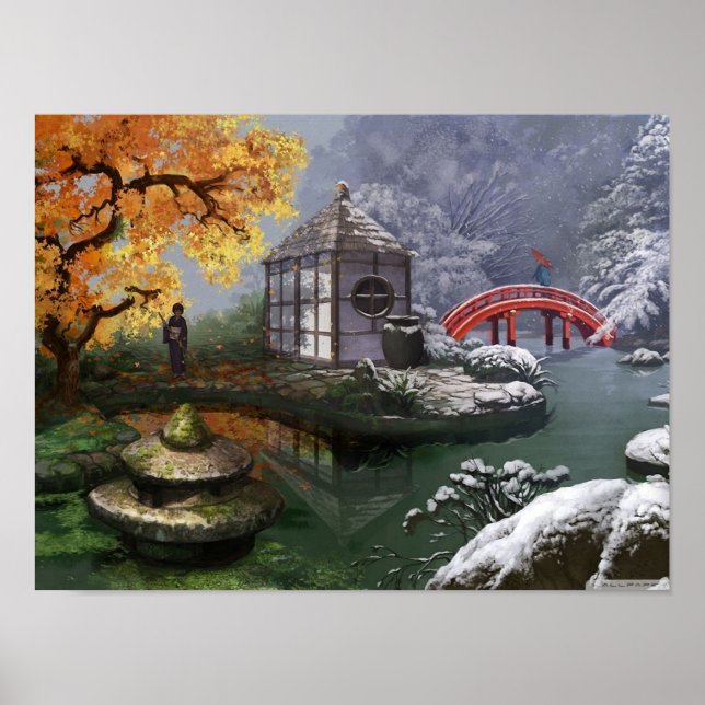 Poster Jardim Japonês (Frente)