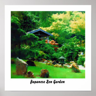 Poster Jardim japonês do zen