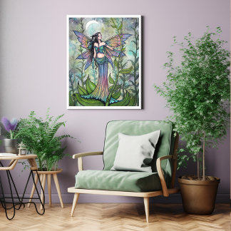 Poster Jardim Mágico Arte de Fantasia de Fada por Molly H
