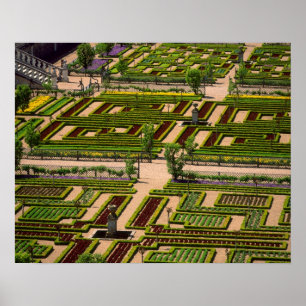 Pôster Jardim no Castelo de Villandry, Indre-et-Loire, 2